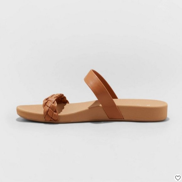 Women's Dani Slide Sandals Brown - Shade & Shore™ - Picture 2 of 4